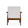 Manhattan Comfort Arch Duke Accent Chair in White and Amber AC001-WH